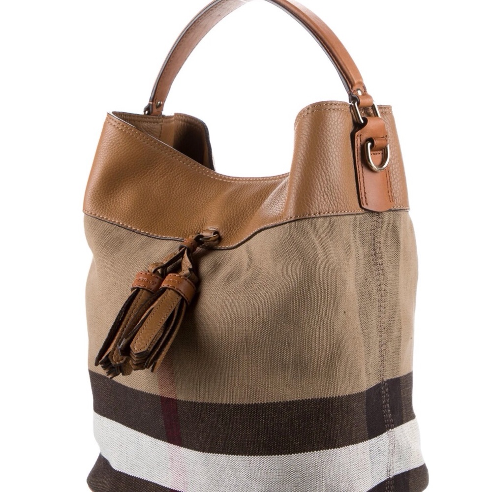 Burberry Mega Check Ashby Bucket Bag